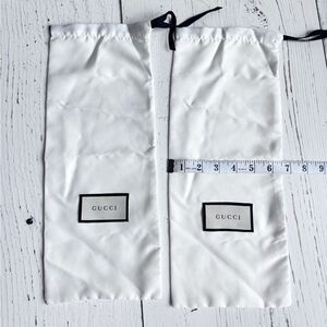 GUCCI - 2 White Dust Bags